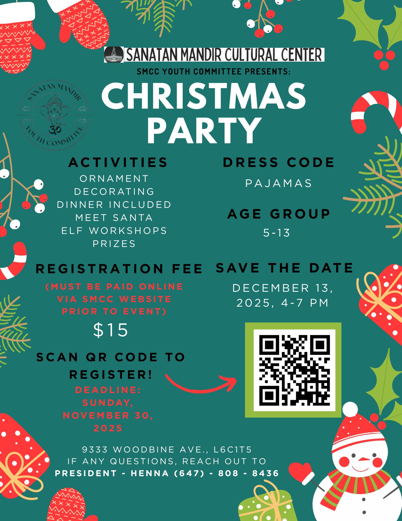 SMCC Youth Christmas Party